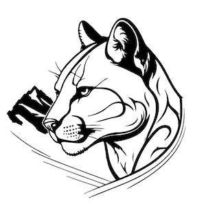 COUGAR HEAD SVG, Cougar Clipart, Cougar Head Svg Cut File For Cricut, Mountain Lion Svg