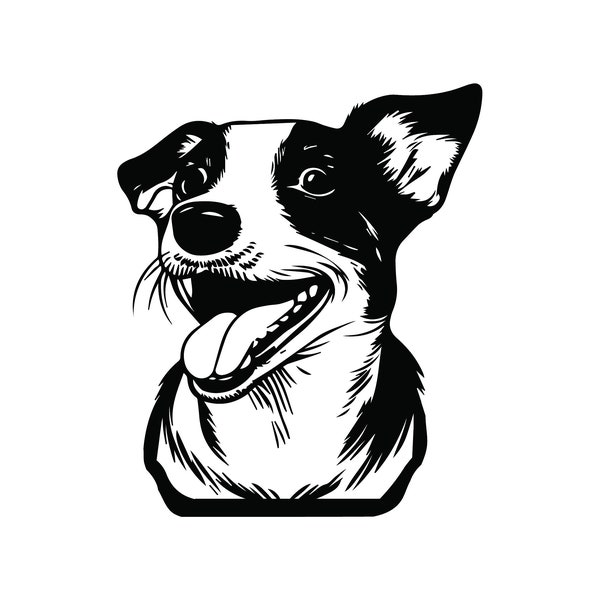 JACK RUSSELL TERRIER Head Svg, Jack Russell Terrier Head Svg Files For Cricut