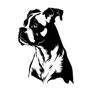 BOXER Dog SVG, BOXER Clipart, Boxer Svg Files For Cricut, Boxer Silhouette Svg, Dog svg
