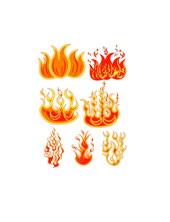 Groupe dincendie Svg, Mur de Feu Svg, Fire Svg, Fire Clipart, Fire Vector,  Fire Cut File, Flame Svg, Fire Cricut, Fire Silhouette, Flame Dxf -   France