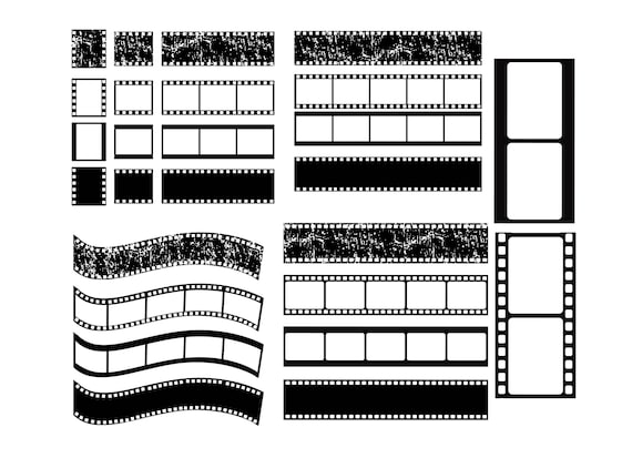 FILM STRIP SVG, Movie Filmstrip Svg, Cinema Vintage Svg, Picture Frame Svg,  Camera Reel Svg 