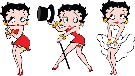 Betty Boop Svg Files Betty Boop Svg Files For Cricut Betty Etsy