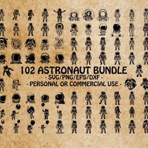 ASTRONAUT SUIT SVG, Space Explorer Clipart, Cosmic Travel Design Svg Files For Cricut, Astronaut Icon Art
