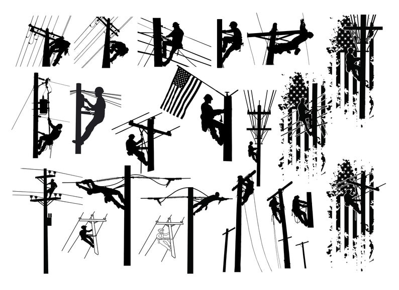Download LINEMAN SVG BUNDLE Lineman Flag Svg Power lineman Svg | Etsy