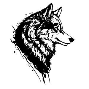 WOLF HEAD SVG, Wolf Clipart, Wolf Head Svg Cut File For Cricut, Wolf Face svg