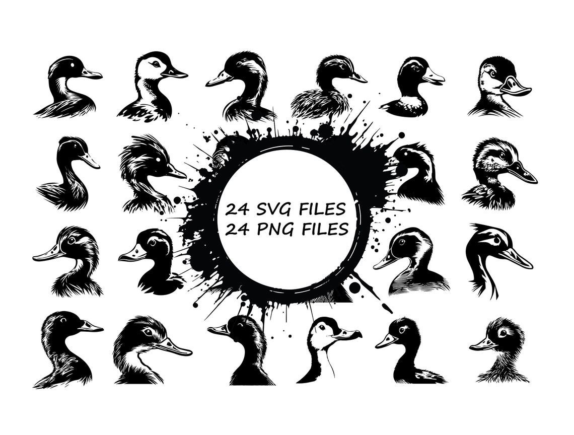 Ente SVG, Ente Clipart, Tiere auf dem Bauernhof, Tiere auf dem ...