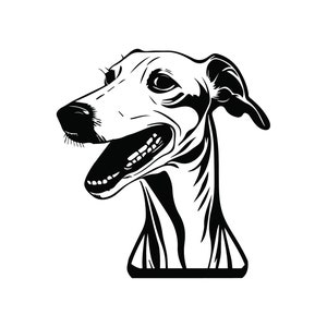 GREYHOUND HEAD SVG, Greyhound Head Clipart, Greyhound Head Svg Files per Cricut