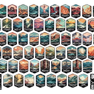USA NATIONAL PARKS Alle 63, Nationalparks svg Cut Files, amerikanische Nationalparks Lasergravur Files