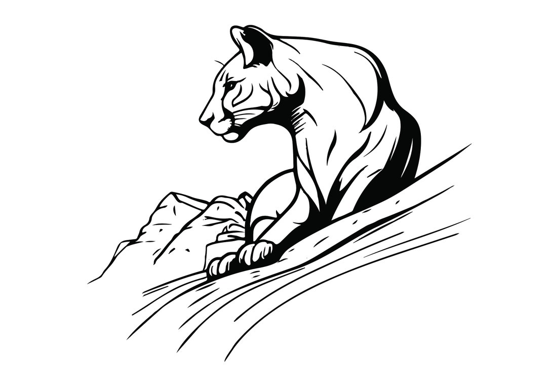 COUGAR HEAD SVG Cougar Clipart Cougar Head Svg Cut File for Etsy