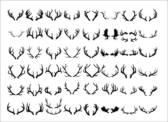 DEER ANTLERS SVG, Deer Antlers clipart, Antlers Svg cut files for Cricut,  Hunting Svg