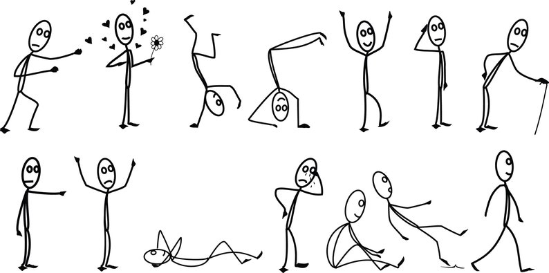 Download STICK FIGURES SVG Bundle Stick Family Svg Bundle Stick | Etsy
