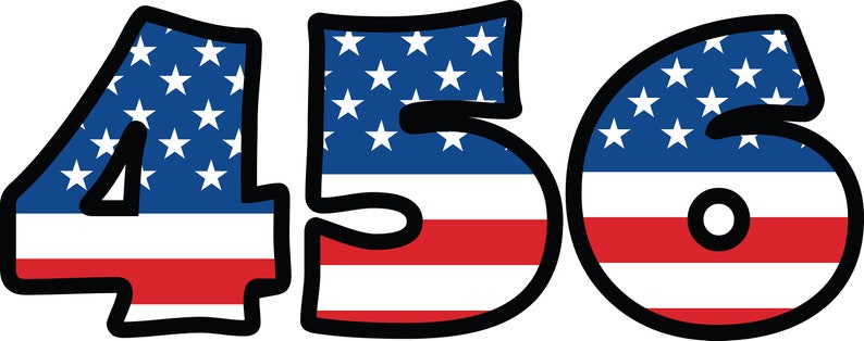 Download USA FLAG ALPHABET Svg Files American Alphabet Clipart | Etsy
