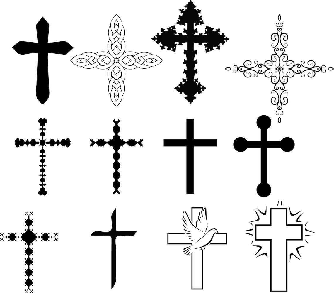 CROSS BUNDLE SVG Files Cross Clipart Crosses Svg Files | Etsy