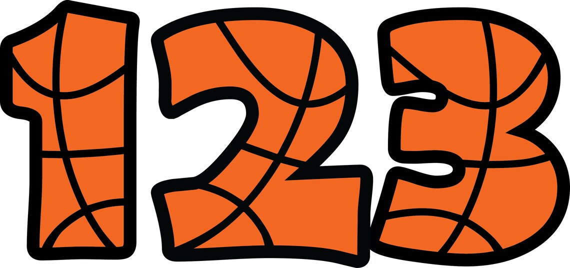 BASKETBALL ALPHABET SVG Files Basketball Alphabet Clipart Etsy