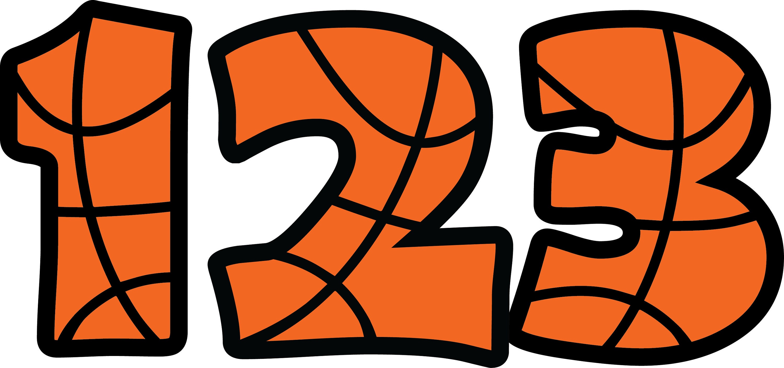 BASKETBALL ALPHABET SVG Files Basketball Alphabet Clipart Etsy