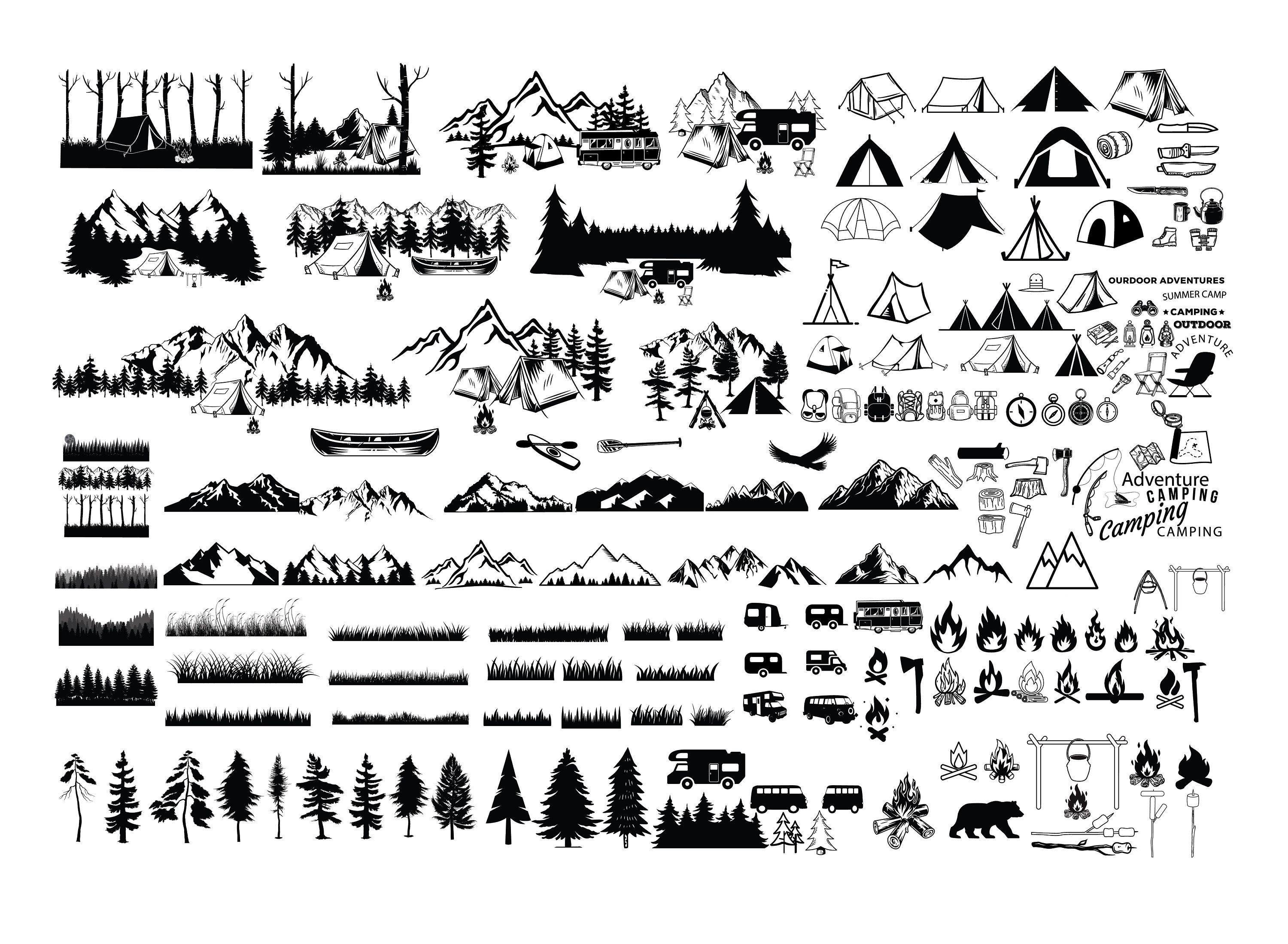 Free Free 235 Camping Svg Clip Art SVG PNG EPS DXF File