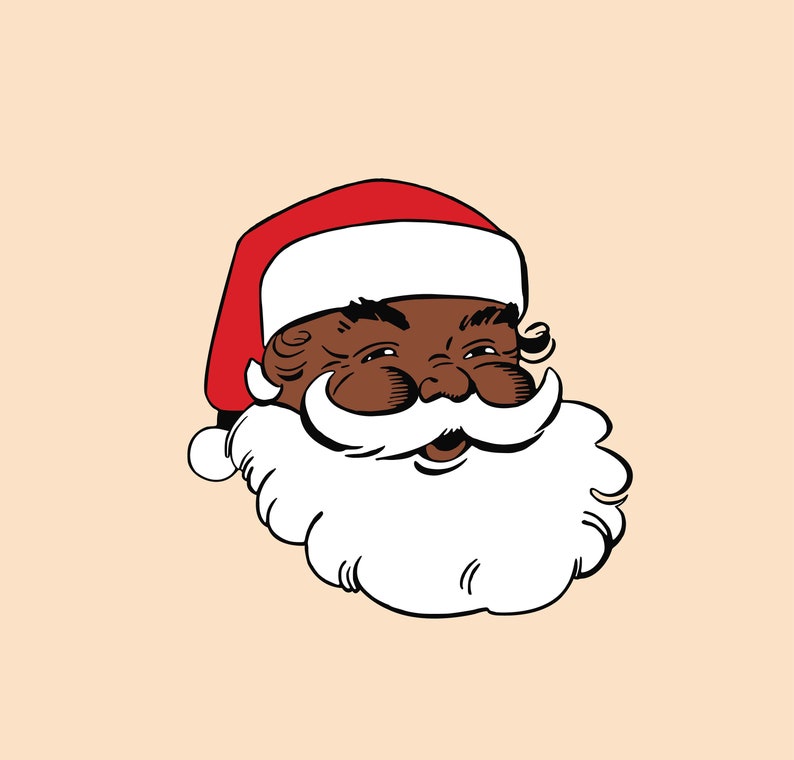 Download SANTA CLAUS SVG African American Santa svg Christmas svg ...