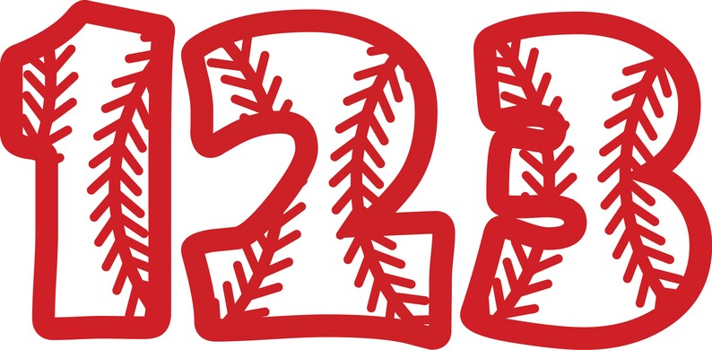 BASEBALL ALPHABET SVG Files Baseball Alphabet Clipart  Etsy