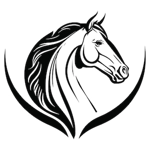 HORSE HEAD SVG, Horse Head Svg Cut Files For Cricut, Horse Clipart, Animal Svg