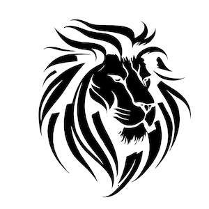 ライオンヘッド SVG、ライオンヘッド SVG、ライオン クリップアート、Cricut 用ライオンヘッド SVG カット ファイル、ライオン フェイス SVG