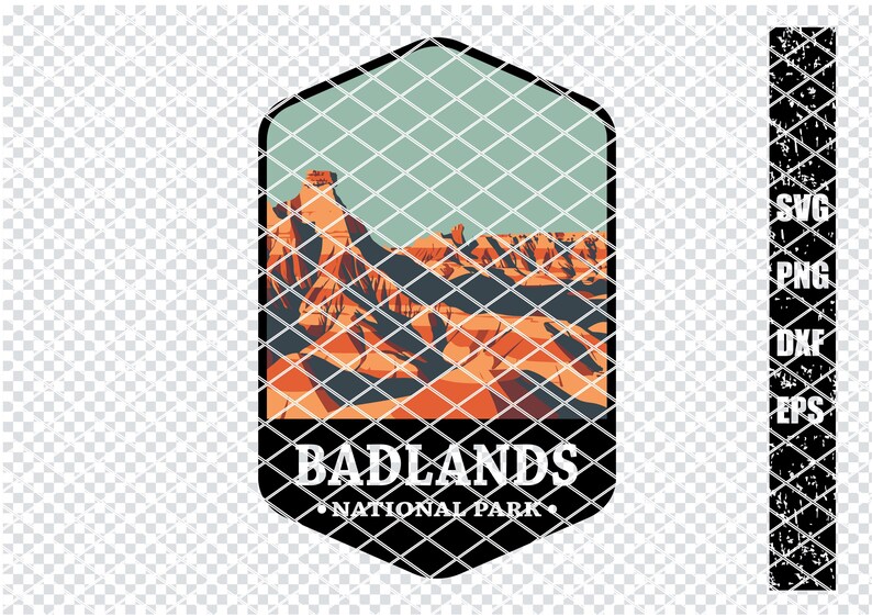 BADLANDS NATIONAL PARK Svg, Badlands National Park Svg Files for Cricut ...