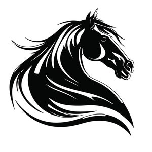 HORSE HEAD SVG, Horse Head Svg Cut Files For Cricut, Horse Clipart, Animal Svg