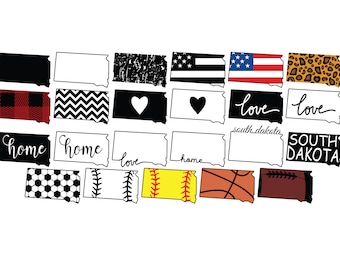 SOUTH DAKOTA State SVG, South Dakota State Clipart, South Dakota state silhouette cut files for Cricut, South Dakota outline