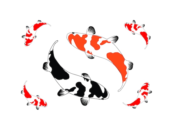 Download Koi Koi Svg Koi Svg Files Koi Fish Silhouette Cameo Etsy