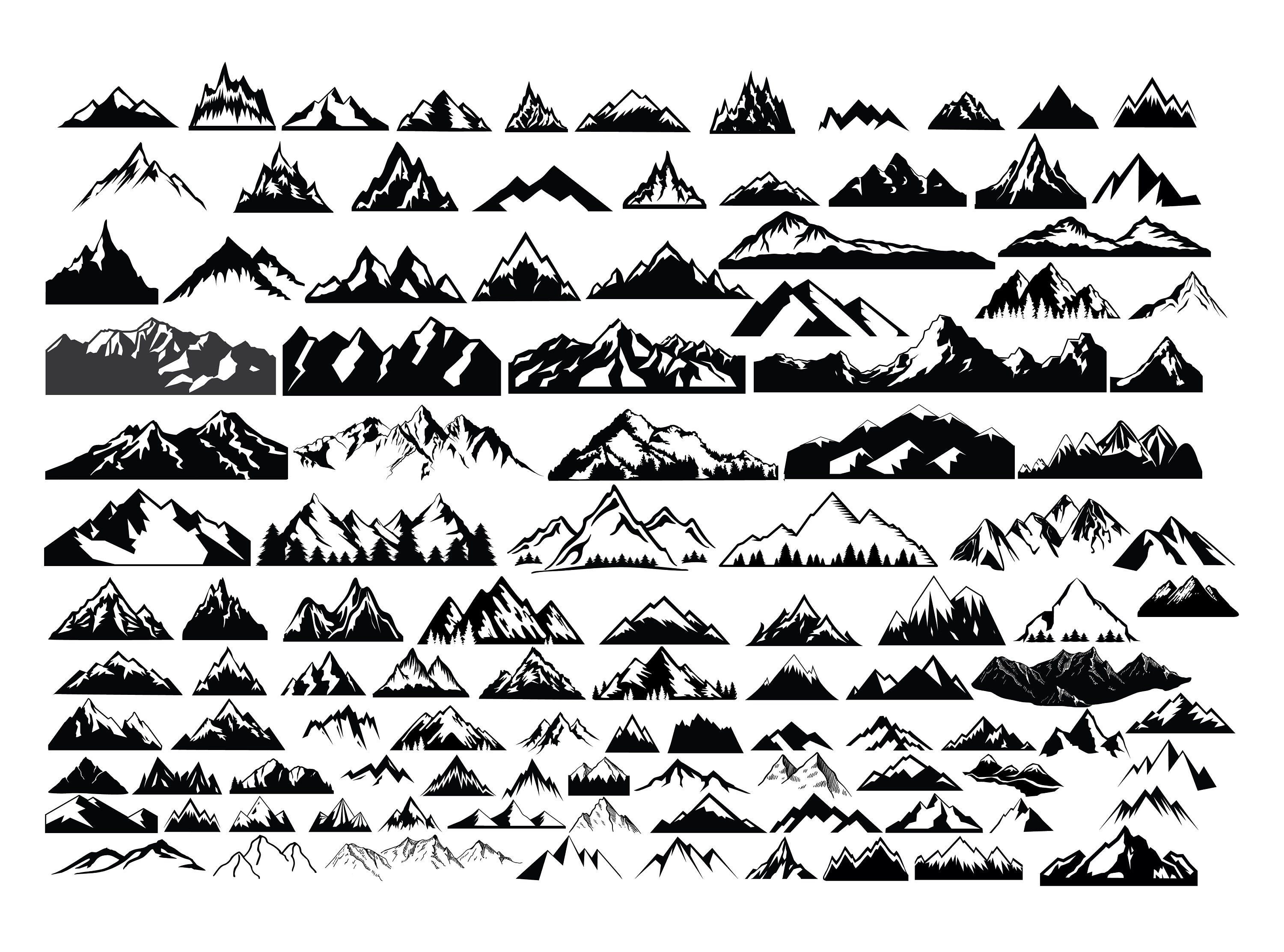 Mountain SVG File Free