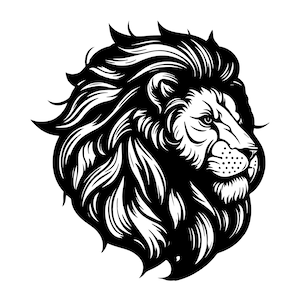 LÖWENKOPF SVG, Löwenkopf SVG, Löwe Clipart, Löwenkopf geschnitten Datei für Cricut, Löwengesicht svg