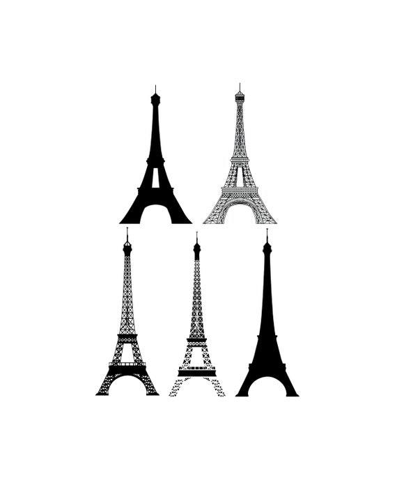 Download Eiffel Tower Eiffel Tower SVG SVG SVG Files Cricut | Etsy