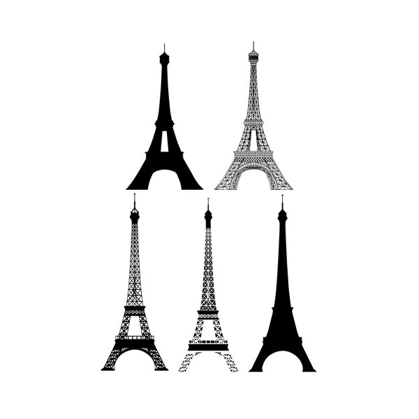 Eiffel Tower, Eiffel Tower SVG, SVG, SVG Files, Cricut, Silhouette Cameo, ScanNCut, Eiffel Tower Clipart, Eiffel Tower Vector, Eiffel Svg