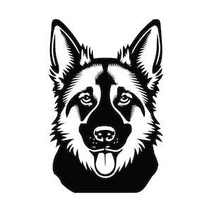 GERMAN SHEPHERD HEAD Svg, German Shepherd Head Clipart, German Shepherd Head Svg Files For Cricut