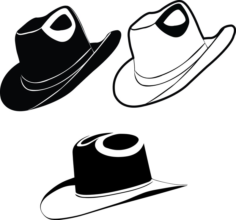 Download Cowboy Hat Cowboy Hat SVG SVG Files Cowboy Hat SVG Files | Etsy