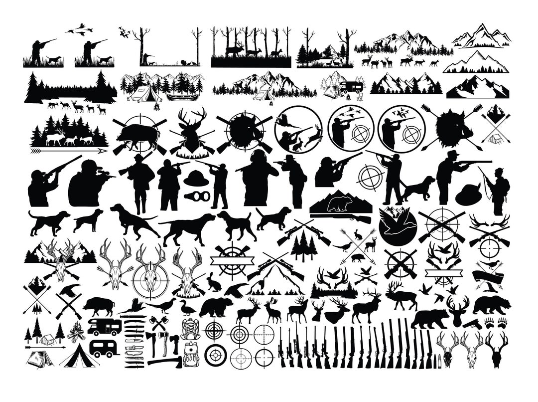 HUNTING SVG Bundle, Hunter SVG Cut Files, Deer Hunter Svg, Pheasant ...