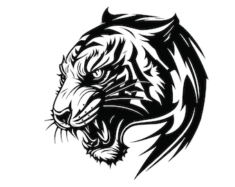 TIGER HEAD SVG, Tiger Head Svg, Tiger Clipart, Tiger Head Svg Cut File For Cricut, Tiger Face svg