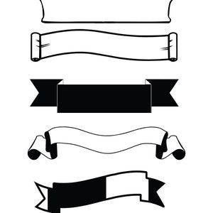 Ribbon, Ribbon SVG, SVG Files, Ribbon SVG Files, Cricut, Silhouette ...