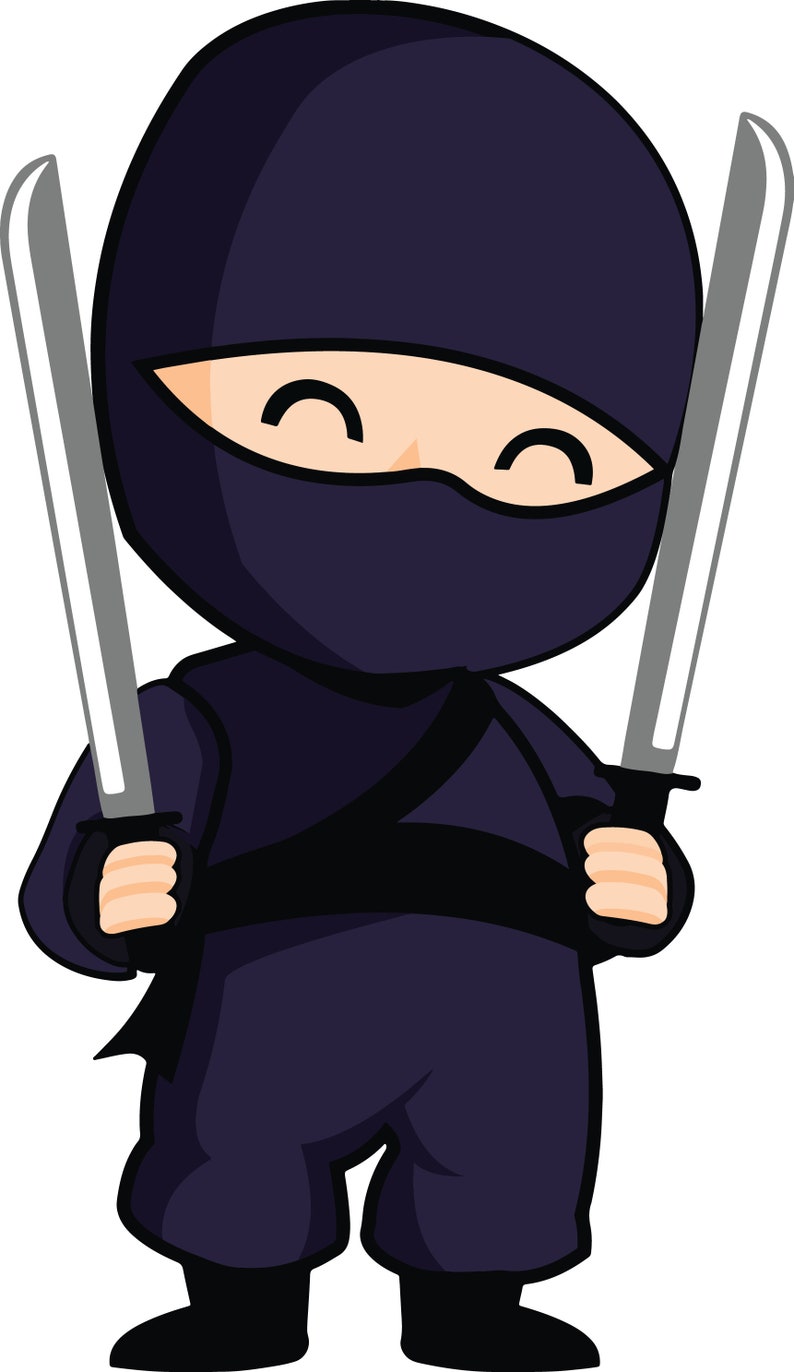 Download NINJA SVG FILES For Cricut Cute Ninja Clipart Files Ninja | Etsy