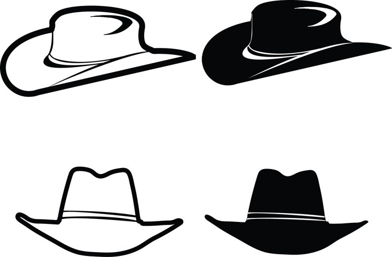 Download Cowboy Hat Cowboy Hat SVG SVG Files Cowboy Hat SVG Files | Etsy
