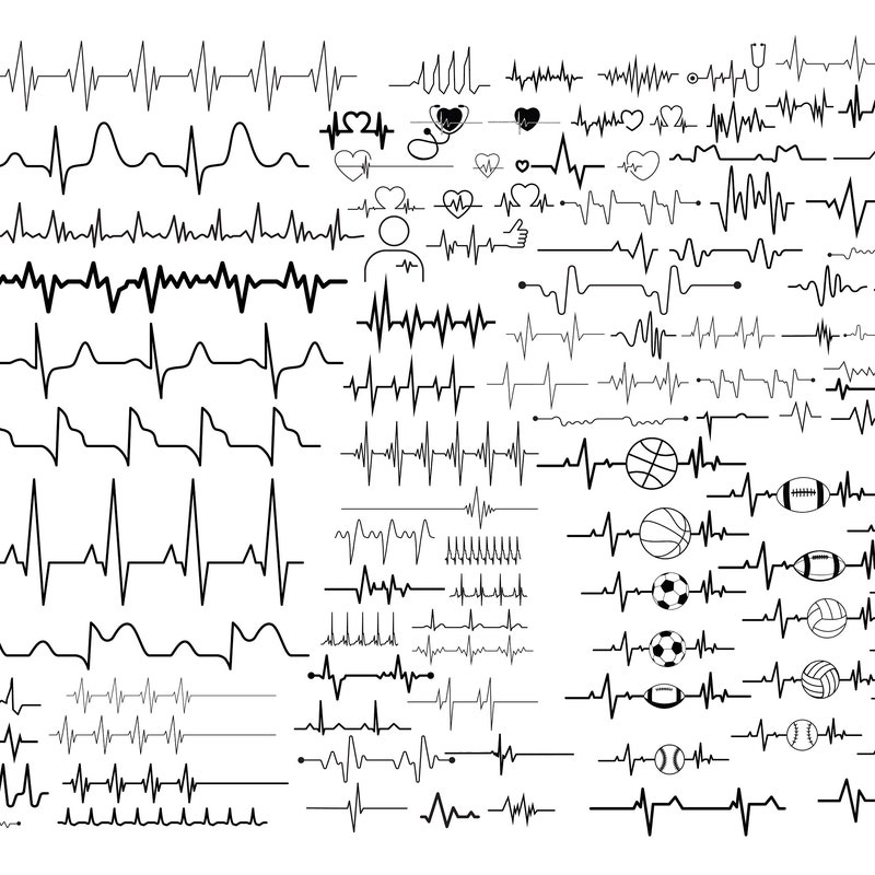 Heart Beat Svg - Etsy