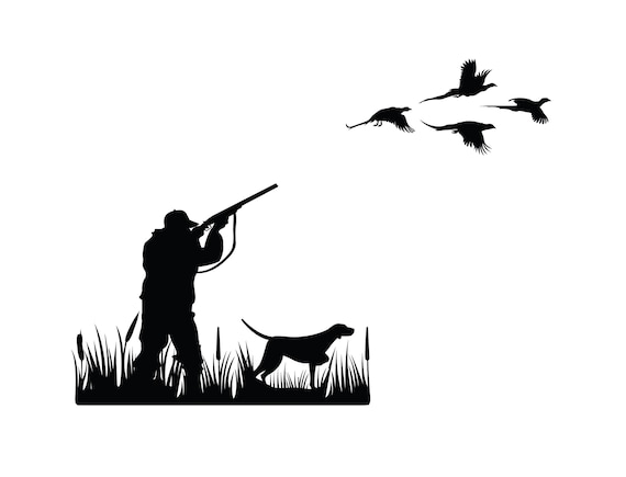 Download Pheasant Hunter Svg Pheasant Hunter Clipart Pheasant Hunter Etsy