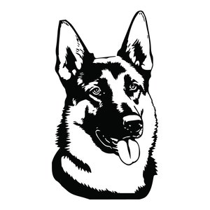 GERMAN SHEPHERD HEAD Svg, German Shepherd Head Clipart, German Shepherd Head Svg Files For Cricut
