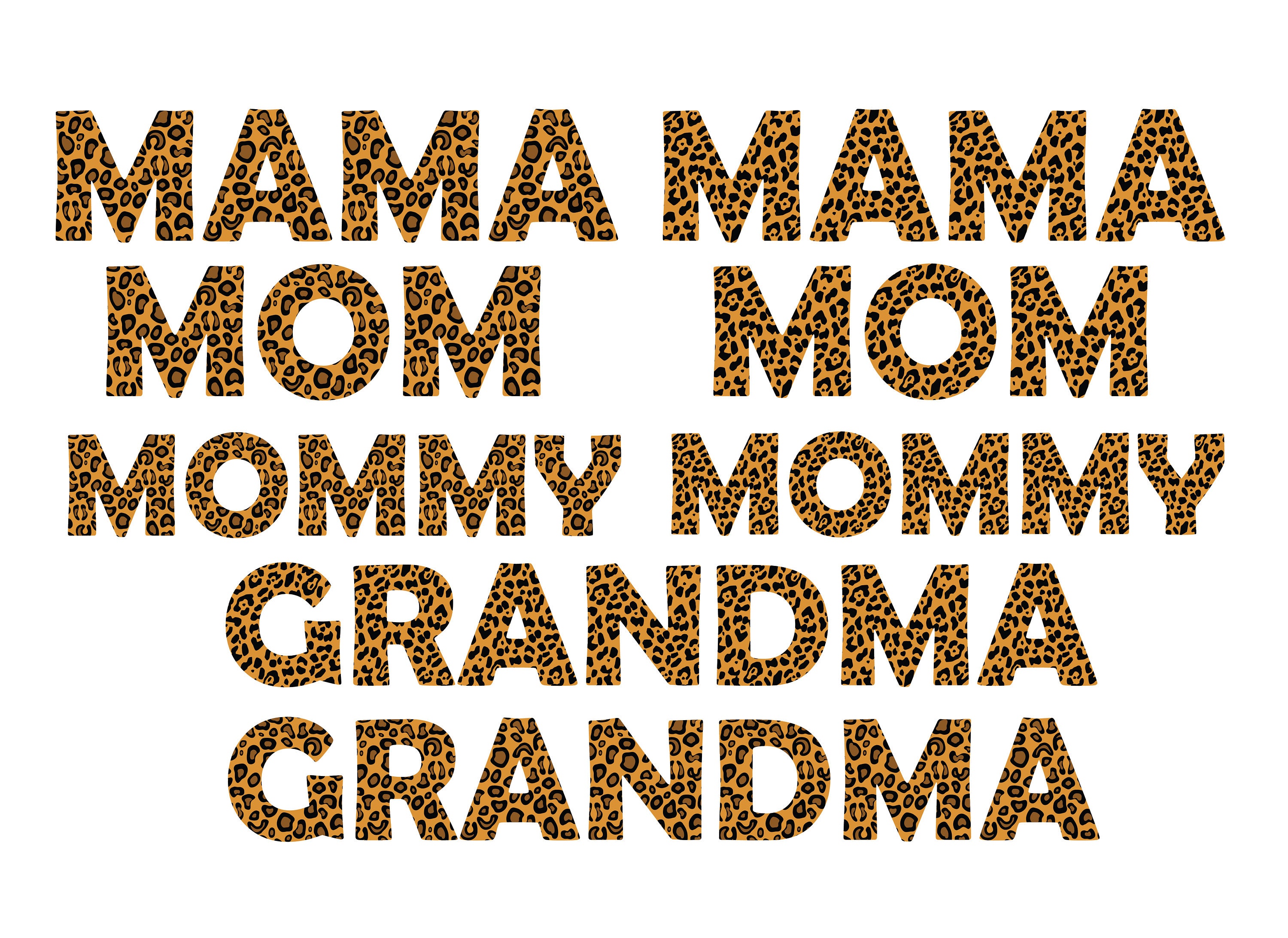 MAMA LEOPARD SVG Mommy leopard Svg files for Cricut Mom | Etsy