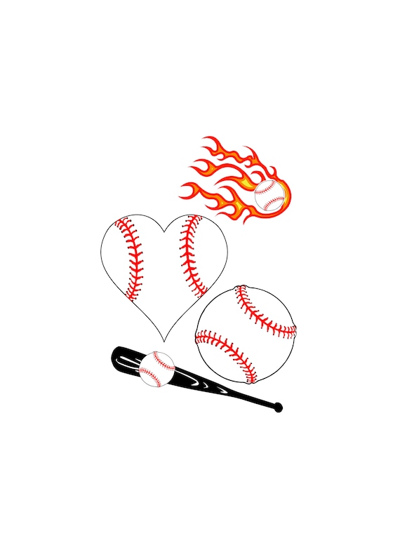 Free Free 343 Silhouette Baseball Heart Svg Free SVG PNG EPS DXF File