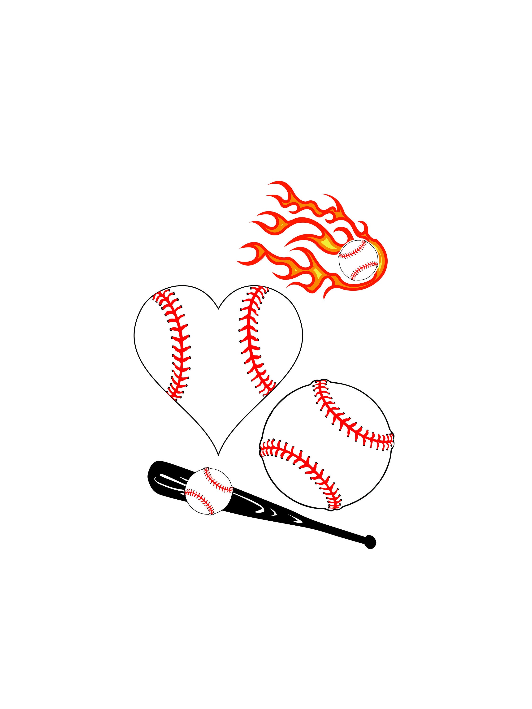 Free Svg Files Baseball Heart Svg Free SVG PNG EPS DXF File