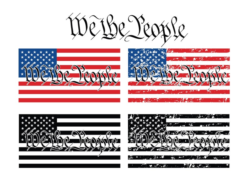 Download WE THE PEOPLE Svg We the People Clipart Distressed ...