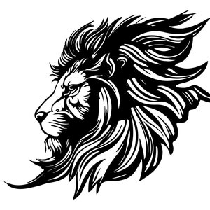 ライオンヘッド SVG、ライオンヘッド SVG、ライオン クリップアート、Cricut 用ライオンヘッド SVG カット ファイル、ライオン フェイス SVG