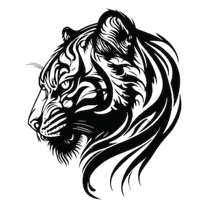 TIGER HEAD SVG, Tiger Head Svg, Tiger Clipart, Tiger Head Svg Cut File For Cricut, Tiger Face svg