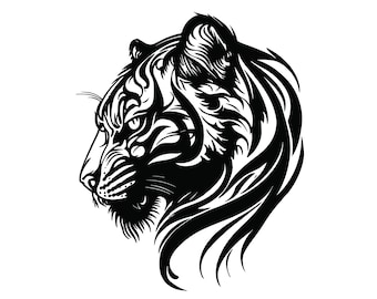 TIGER HEAD SVG, Tiger Head Svg, Tiger Clipart, Tiger Head Svg Cut File For Cricut, Tiger Face svg