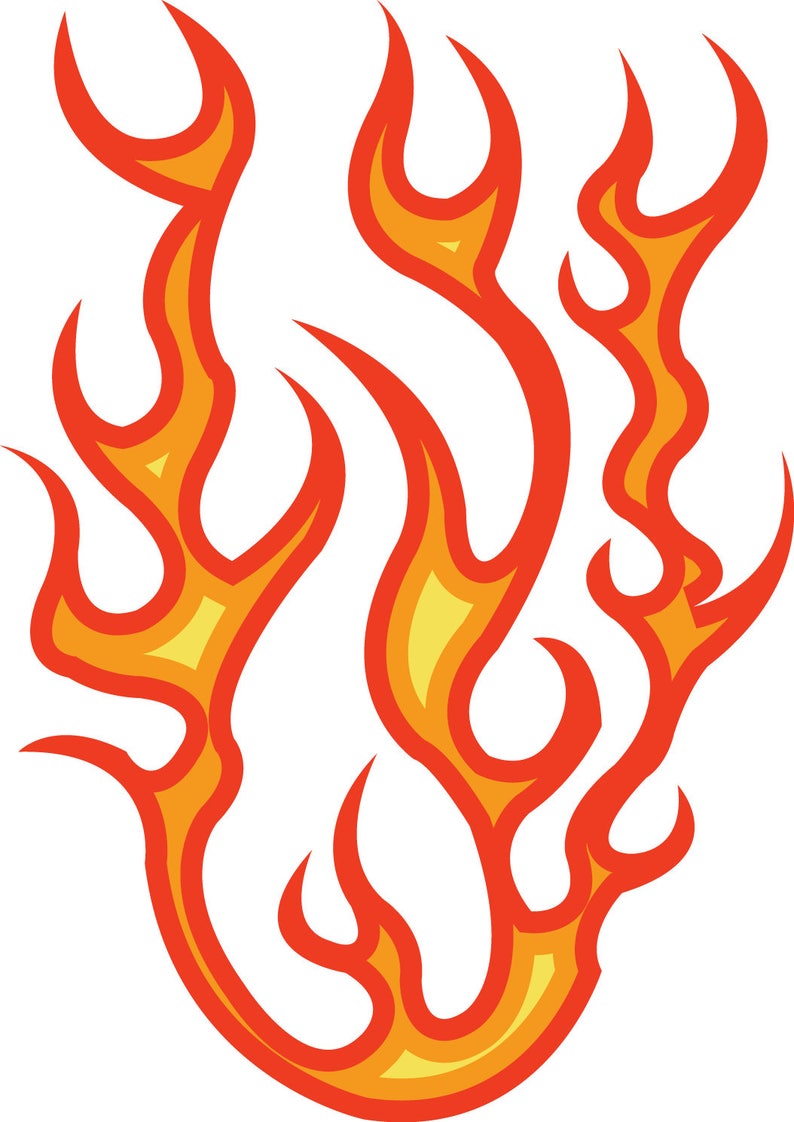 Fire SVG Files Fire Clipart Fire Dxf Files Flames Cricut - Etsy